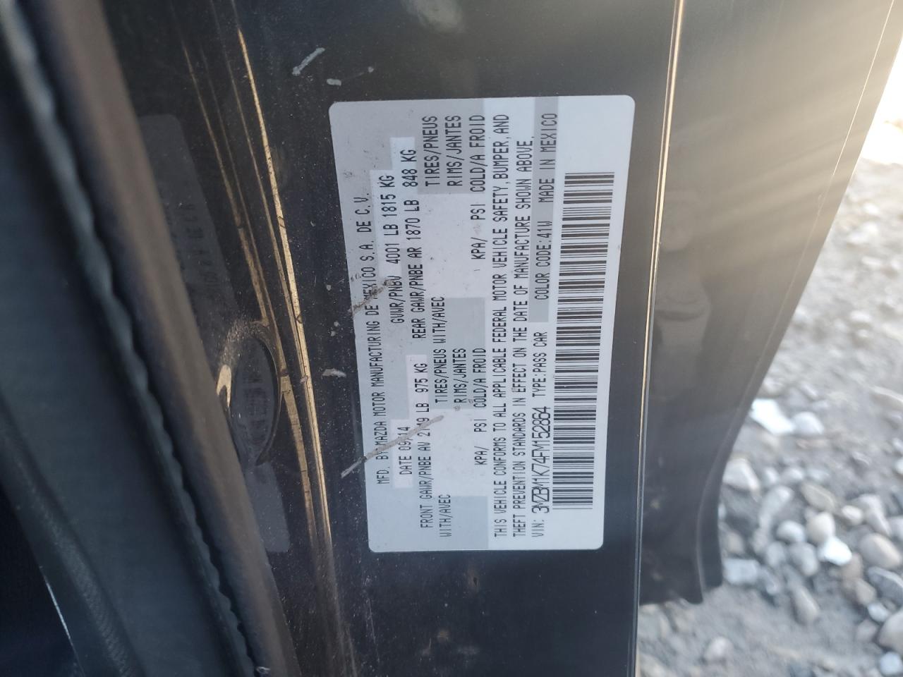 Lot #3290484563 2015 MAZDA 3 SPORT