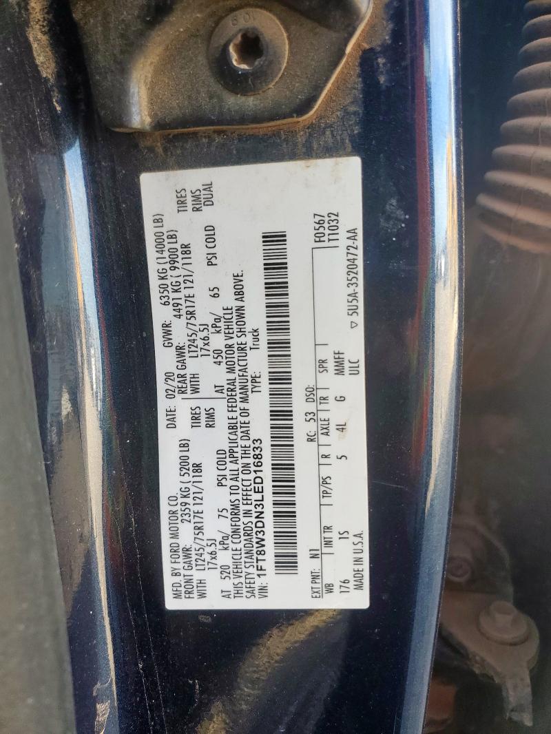2020 FORD F350 SUPER #3311517294