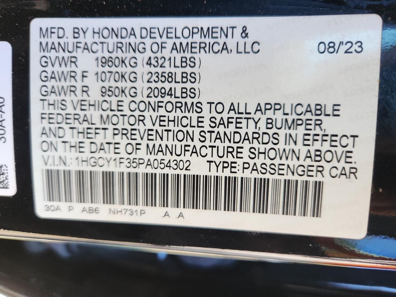 HONDA ACCORD EX