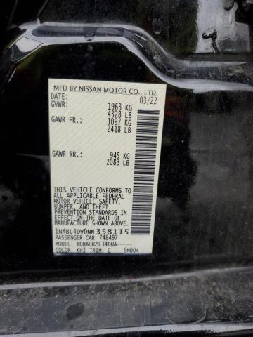 2022 NISSAN ALTIMA SV #3305655742