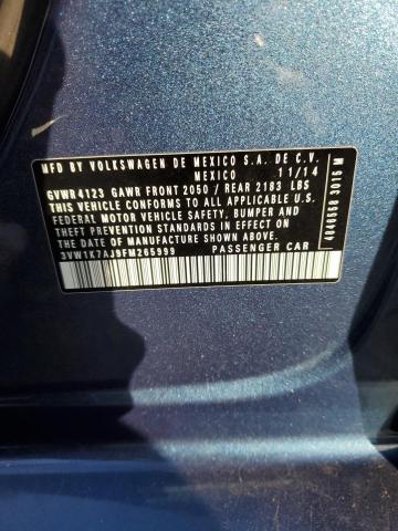 2015 VOLKSWAGEN JETTA BASE #3284739540