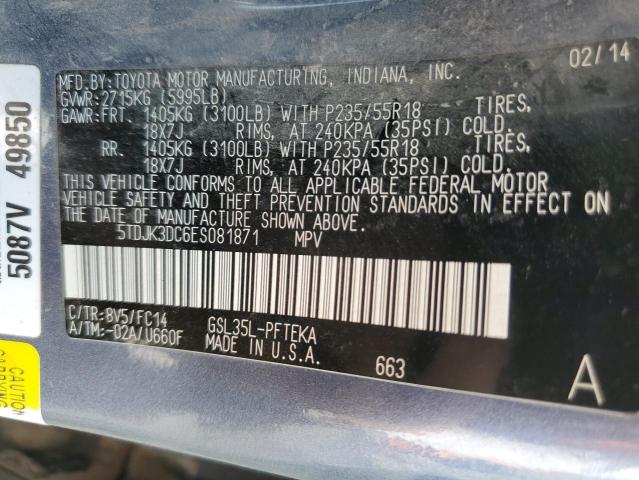 2014 TOYOTA SIENNA LE - 5TDJK3DC6ES081871