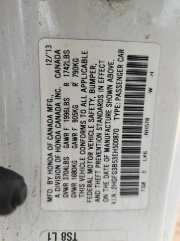 2014 HONDA CIVIC LX #3293559484