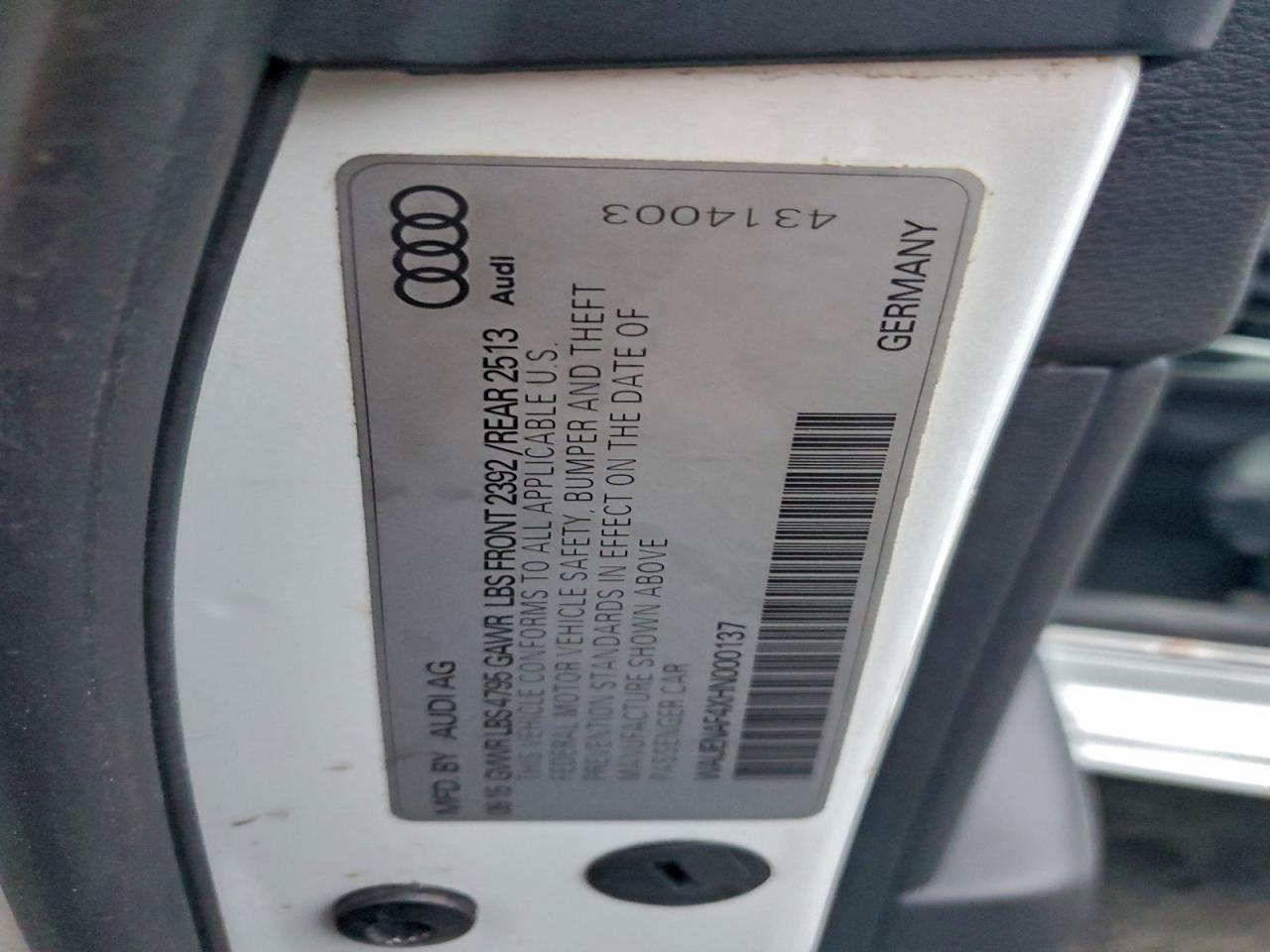 AUDI A4 PREMIUM PLUS