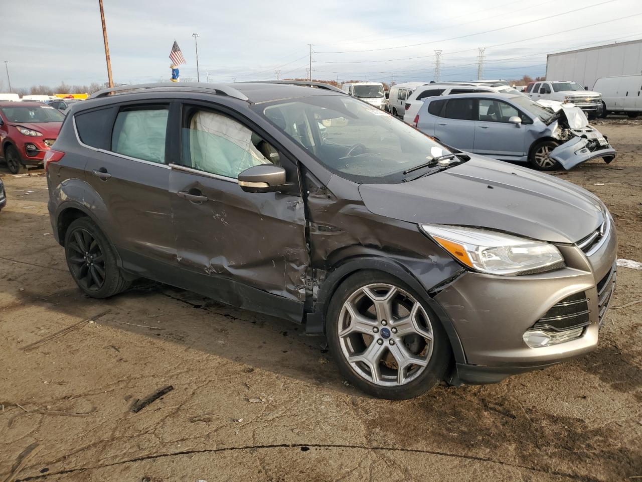 Lot #3302975600 2014 FORD ESCAPE TIT