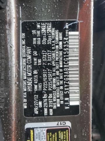 2012 HYUNDAI SANTA FE G #3302928625