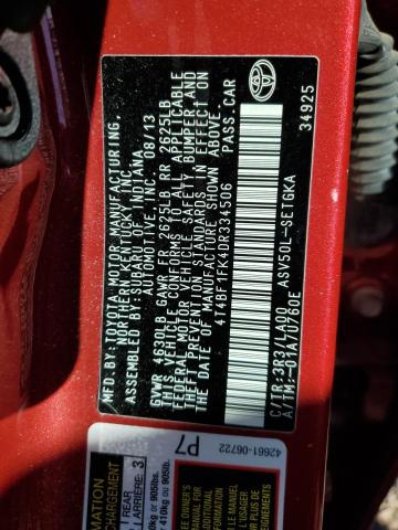 2013 TOYOTA CAMRY L - 4T4BF1FK4DR334506