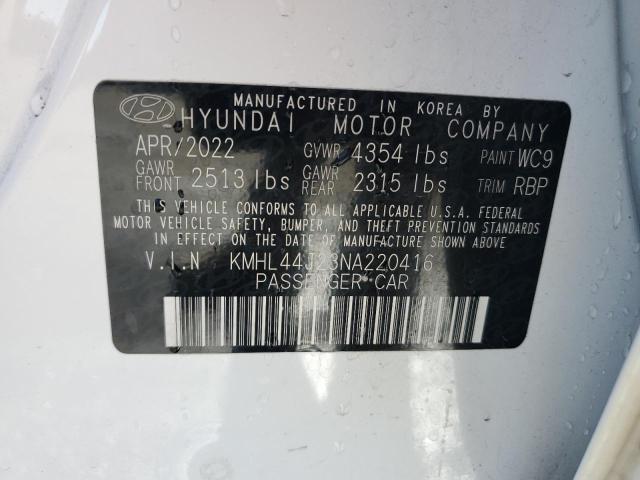 2022 HYUNDAI SONATA SEL #3284029837