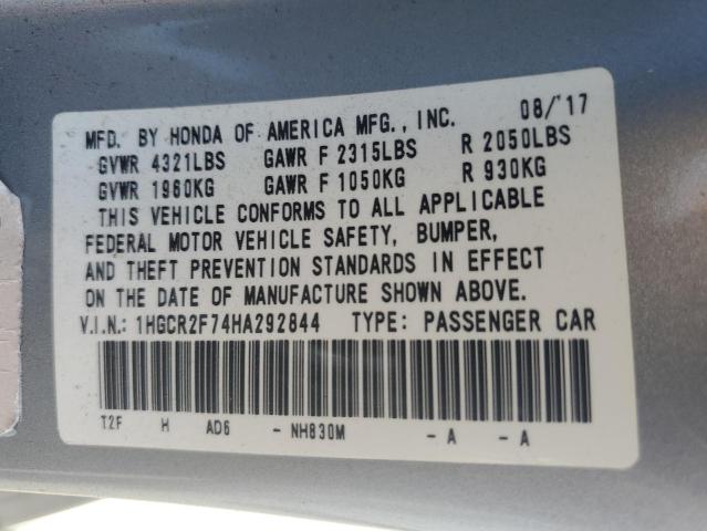 2017 HONDA ACCORD EX #3297288383