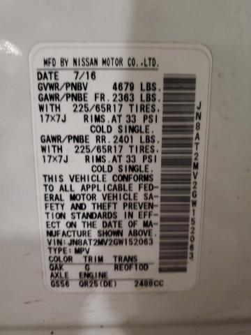 2016 NISSAN ROGUE S #3304537453