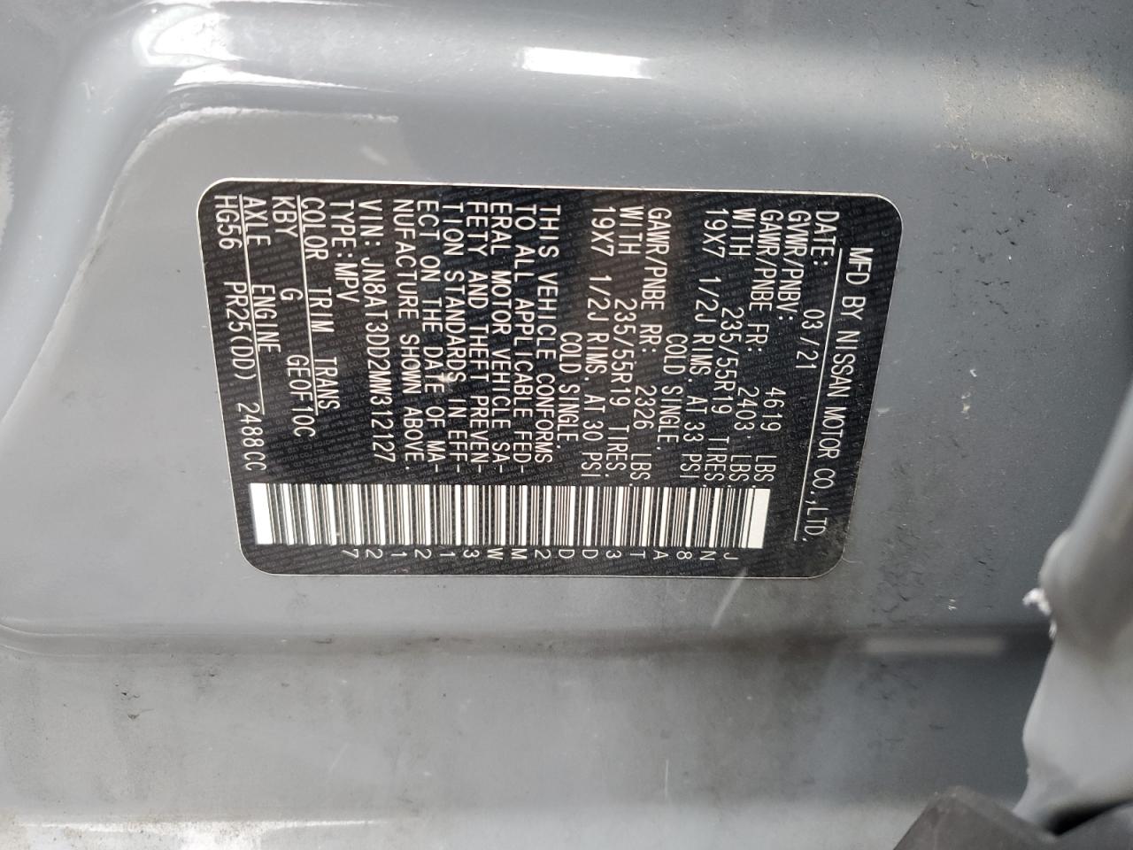 NISSAN ROGUE PLATINUM