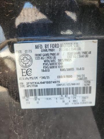 2015 FORD EDGE SEL - 2FMTK4J94FBB74975