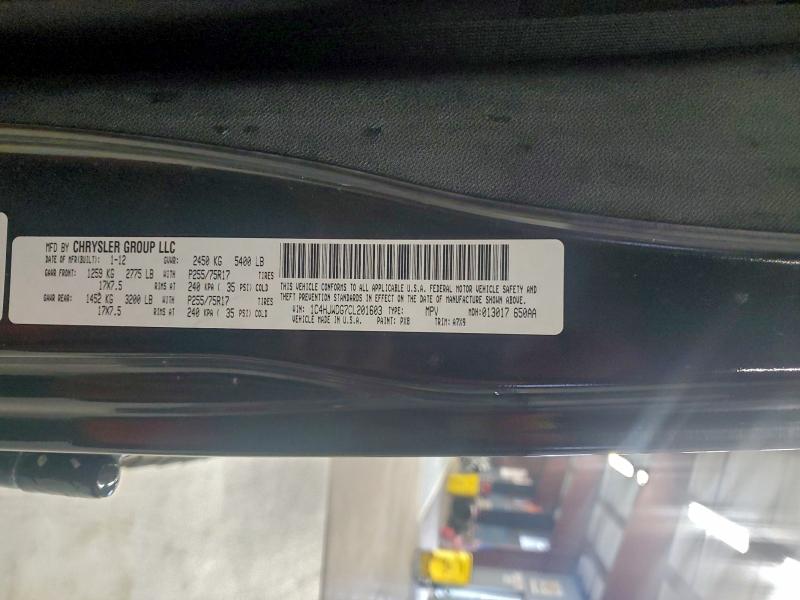 2012 JEEP WRANGLER U #3297989056