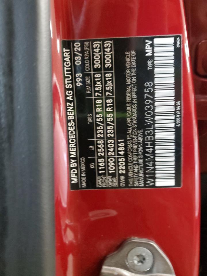 Lot #3291397206 2020 MERCEDES-BENZ GLB 250 4M