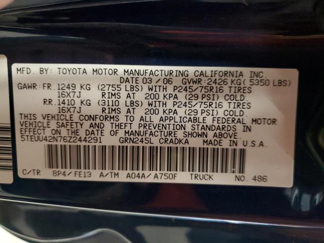2006 TOYOTA TACOMA ACC #3292584886