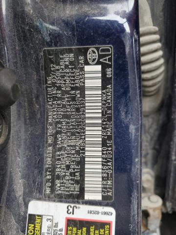 2012 TOYOTA COROLLA BA - 2T1BU4EE2CC829137