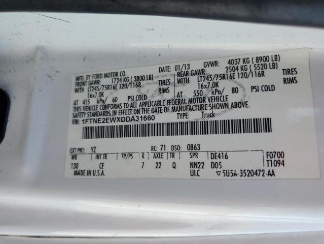 2013 FORD ECONOLINE #3287412368