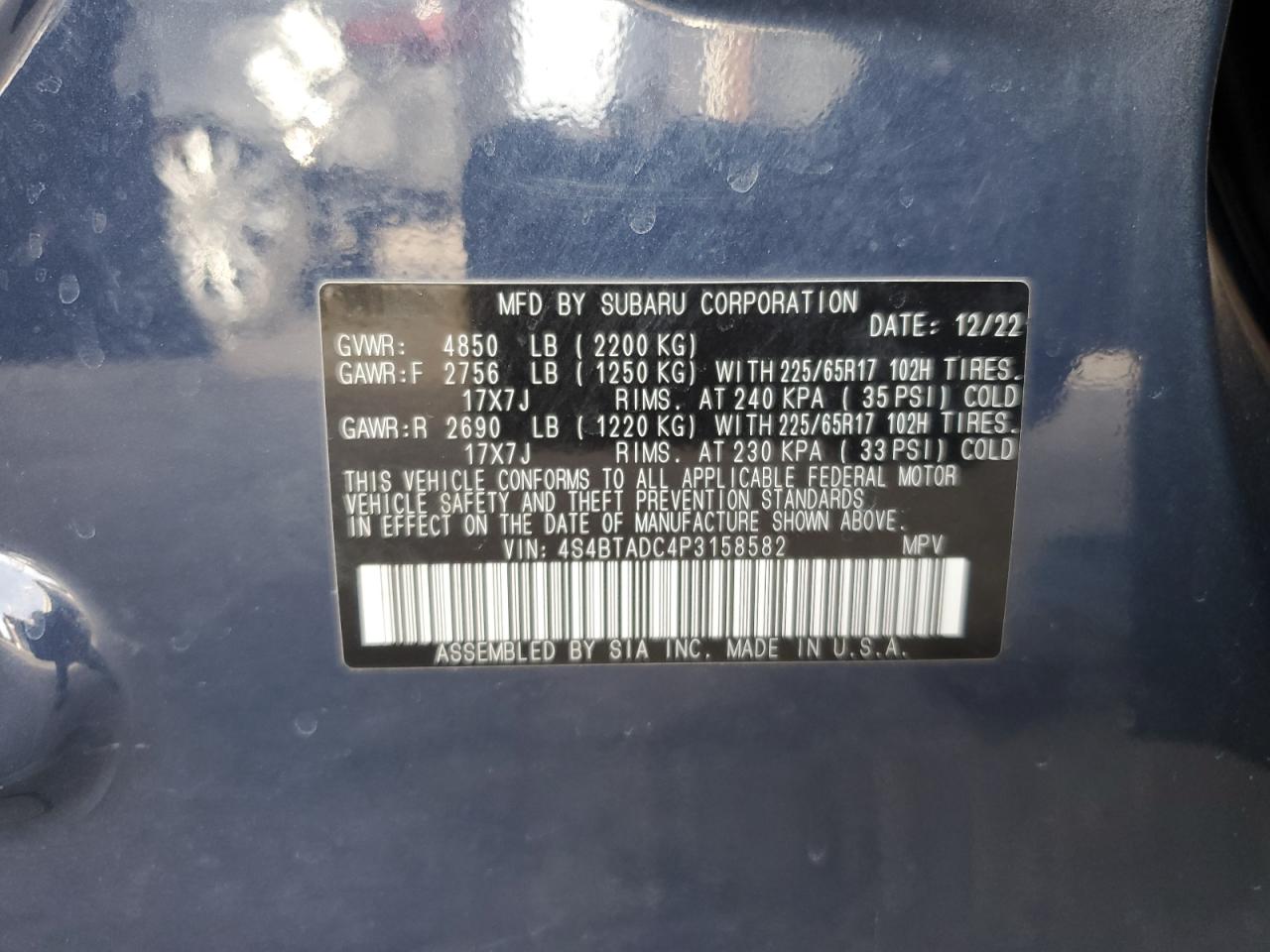 SUBARU OUTBACK PREMIUM