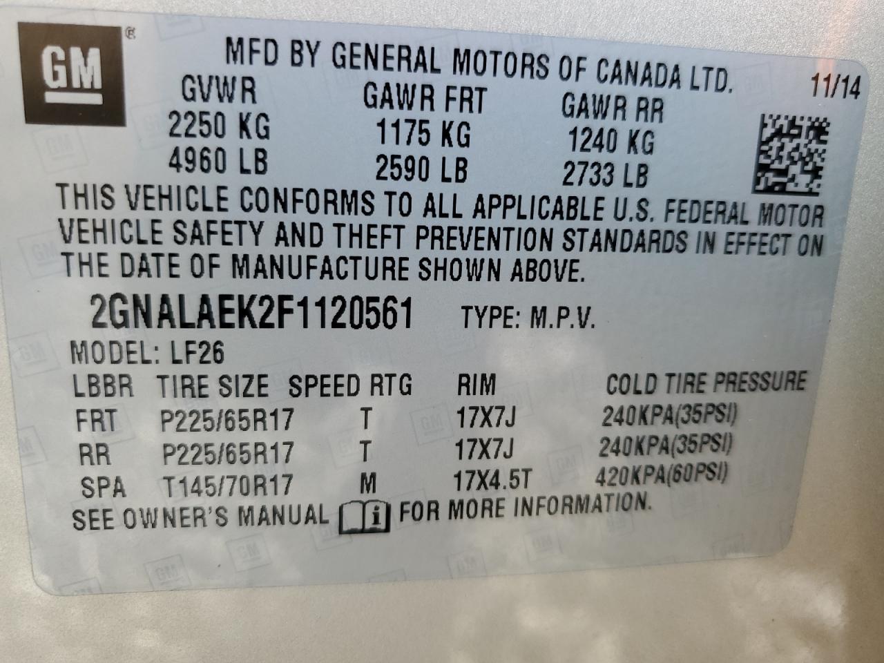 CHEVROLET EQUINOX LS
