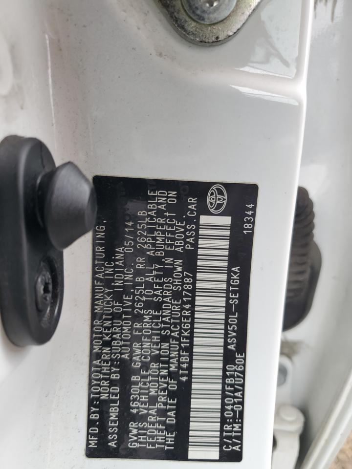 Lot #3311671220 2014 TOYOTA CAMRY L