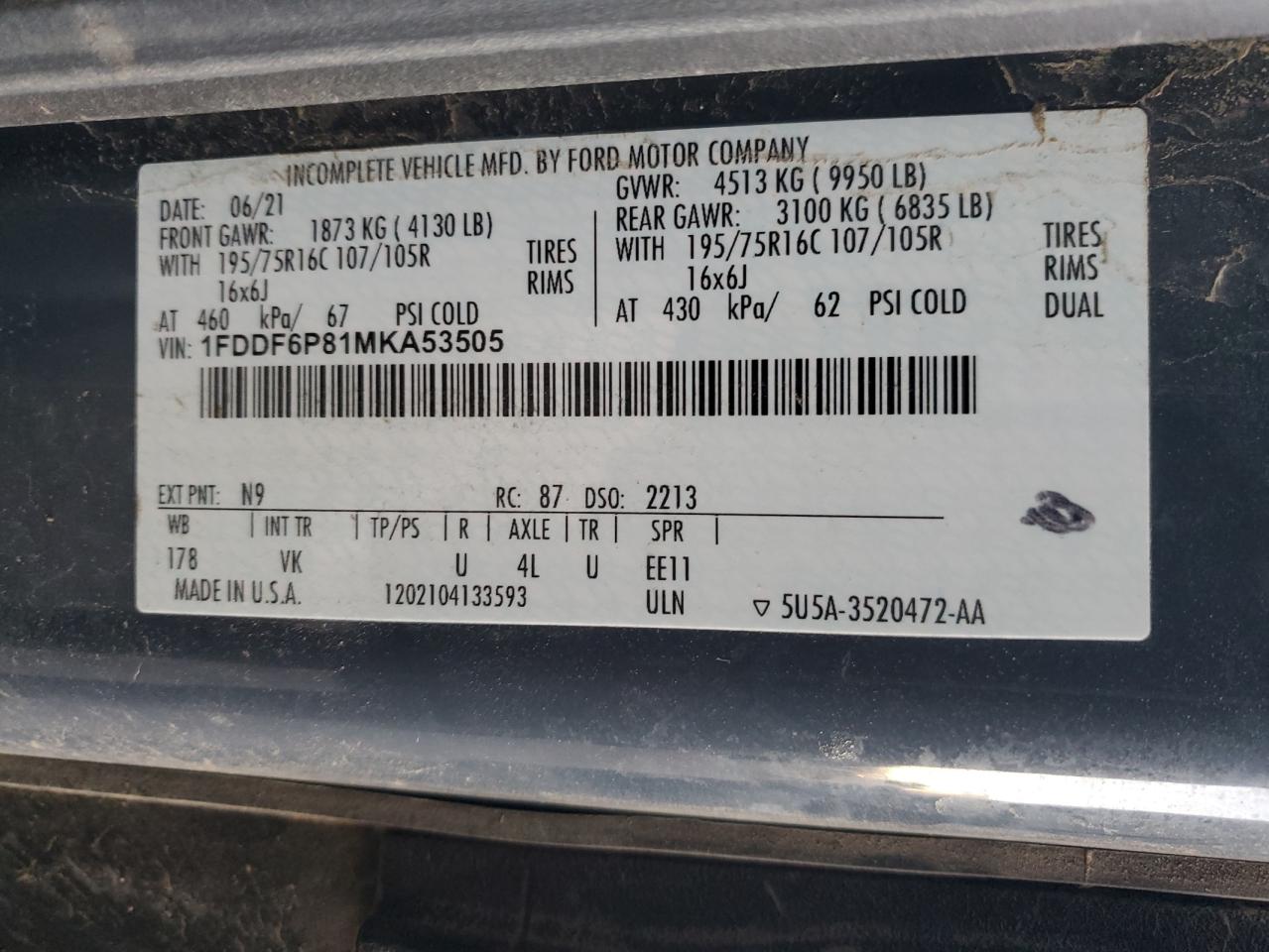 FORD TRANSIT T-350 HD