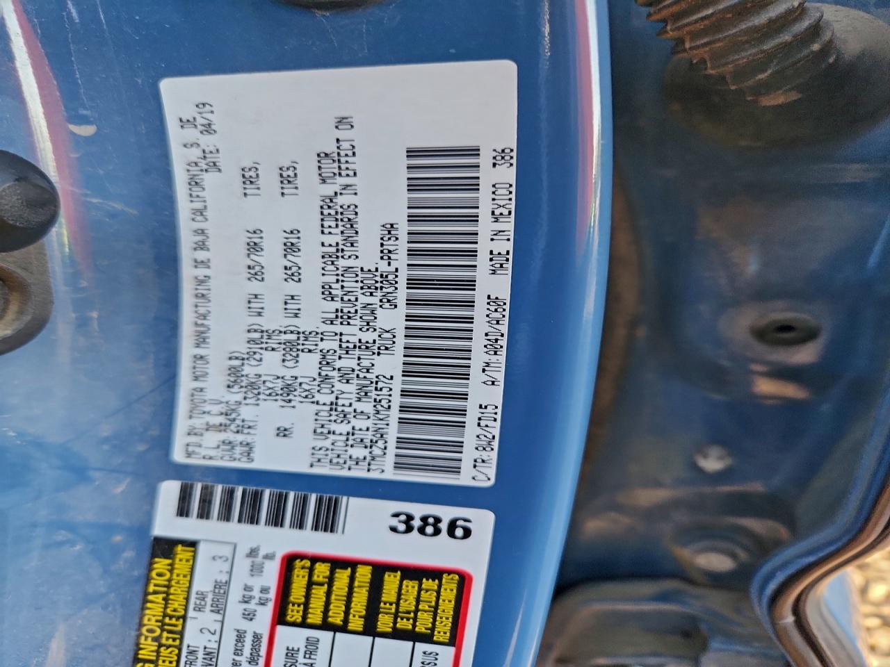 TOYOTA TACOMA DOUBLE CAB