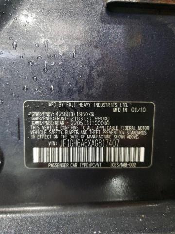 2010 SUBARU IMPREZA 2. #3291061201