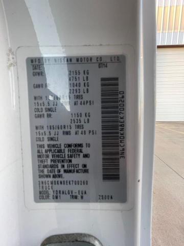 2014 NISSAN NV200 2.5S #3280276960