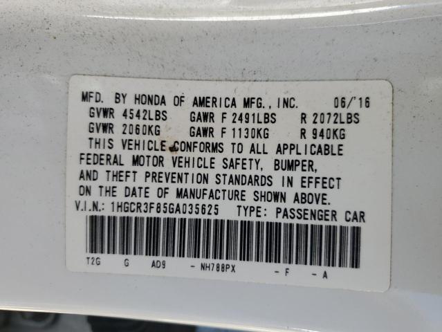 2016 HONDA ACCORD EXL #3290207203
