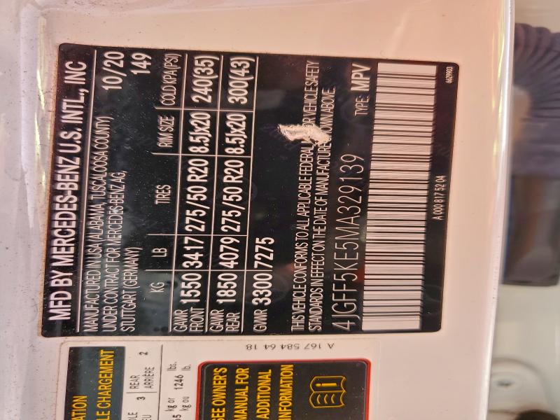 2021 MERCEDES-BENZ GLS 450 4M #3298311143