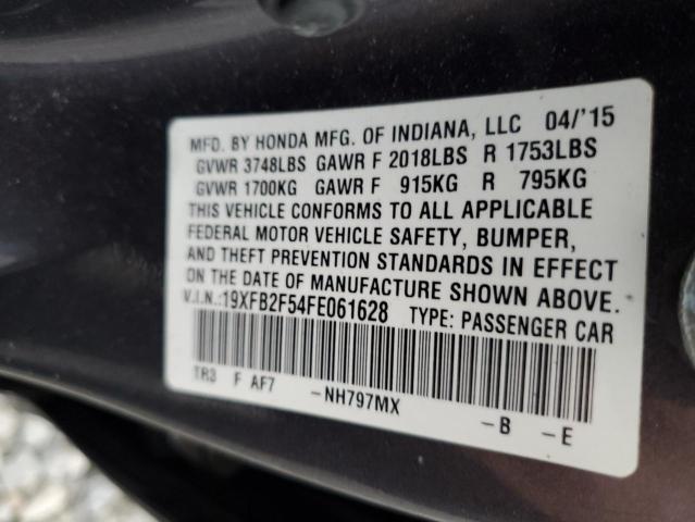 2015 HONDA CIVIC LX #3297048512