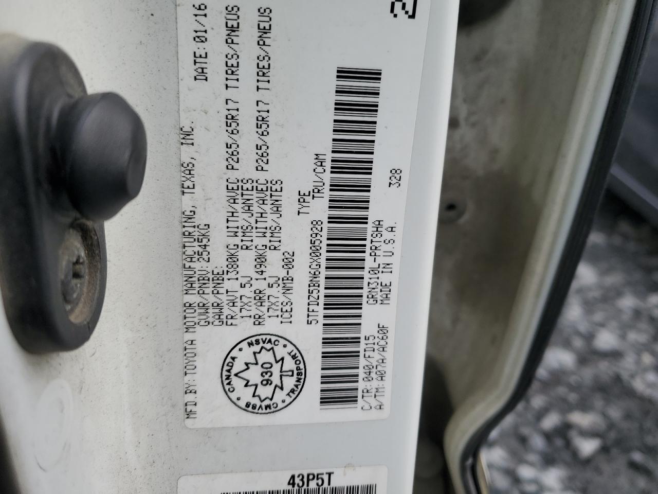 TOYOTA TACOMA DOUBLE CAB