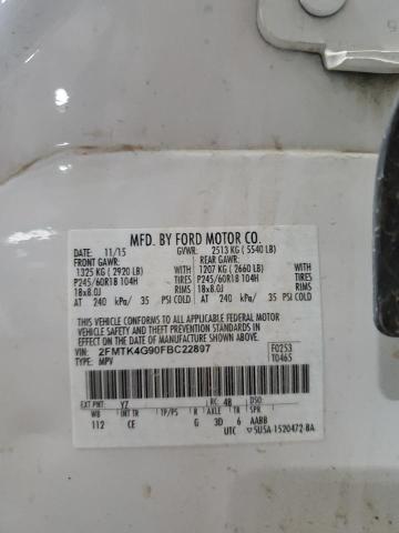 2015 FORD EDGE SE - 2FMTK4G90FBC22897