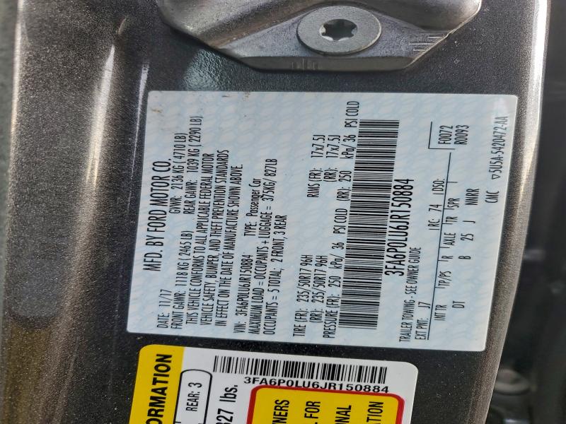 2018 FORD FUSION SE #3297119534