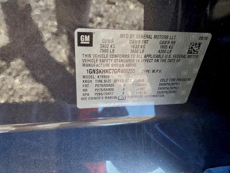 2016 CHEVROLET SUBURBAN K #3298145281