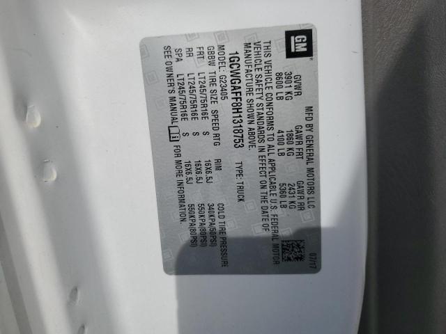 2017 CHEVROLET EXPRESS G2 #3297777857