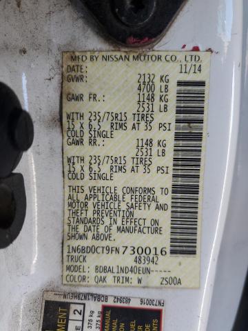 2015 NISSAN FRONTIER S #3297032514