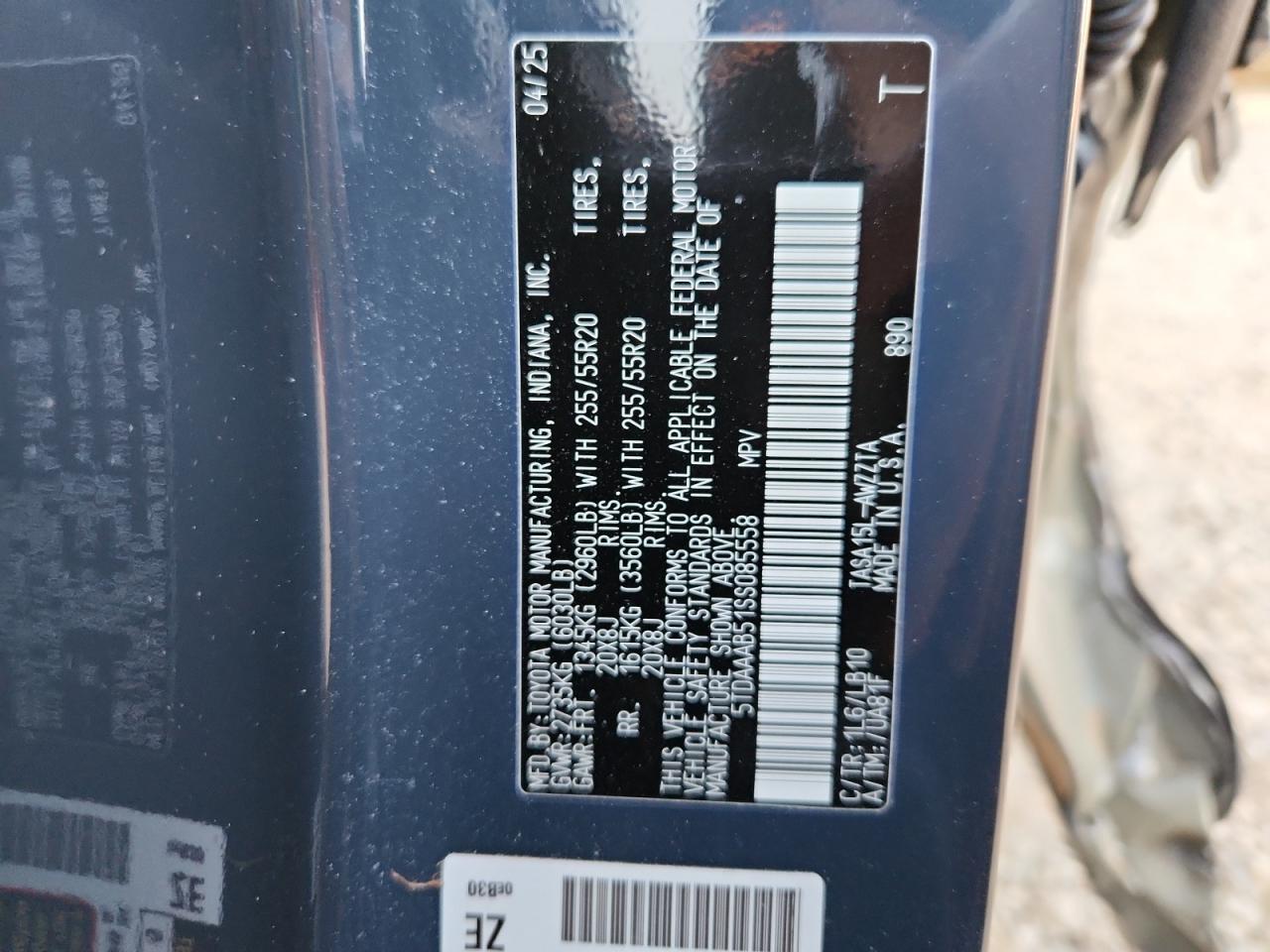 TOYOTA HIGHLANDER LE