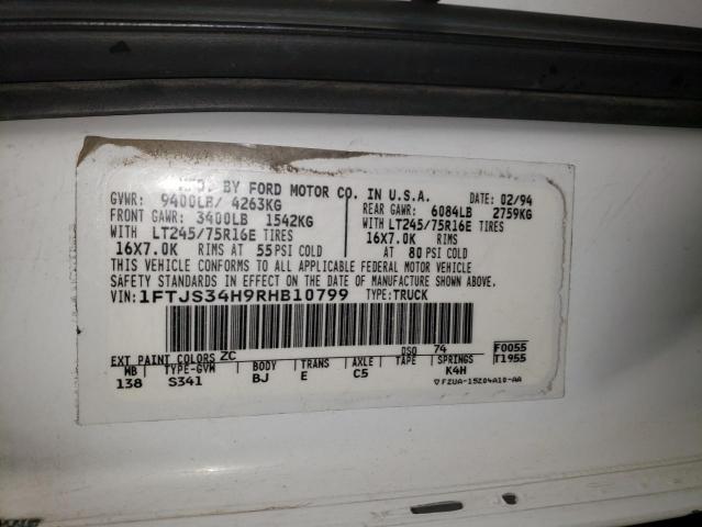 1994 FORD ECONOLINE #3284338032