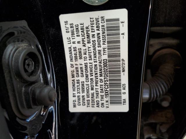 2016 HONDA CIVIC LX - 19XFC2F57GE023003