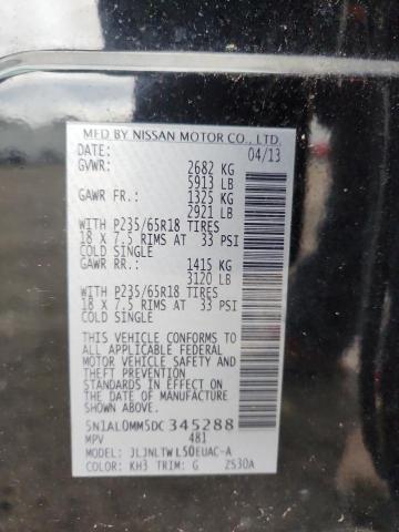 2013 INFINITI JX35 - 5N1AL0MM5DC345288