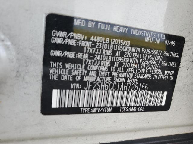 2010 SUBARU FORESTER 2 #3291332157