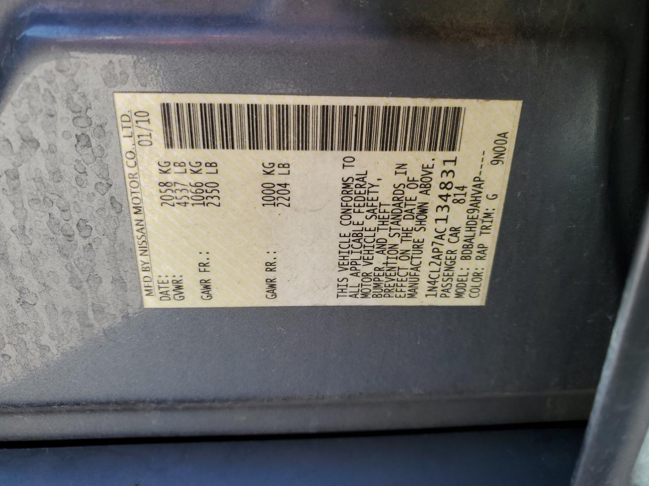 NISSAN ALTIMA HYBRID