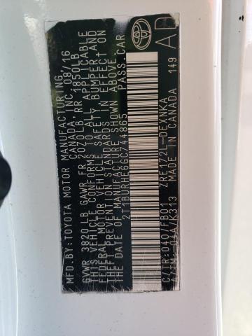 2016 TOYOTA COROLLA L #3301847394