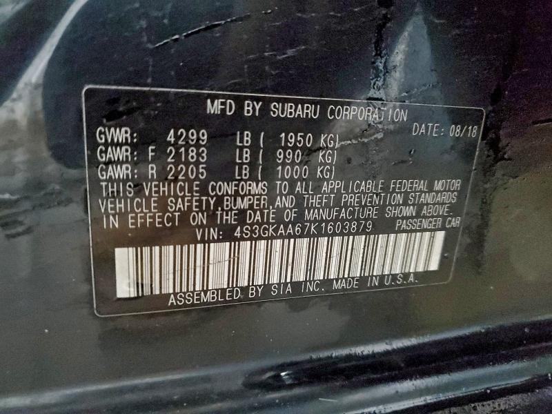 2019 SUBARU IMPREZA #3301986518