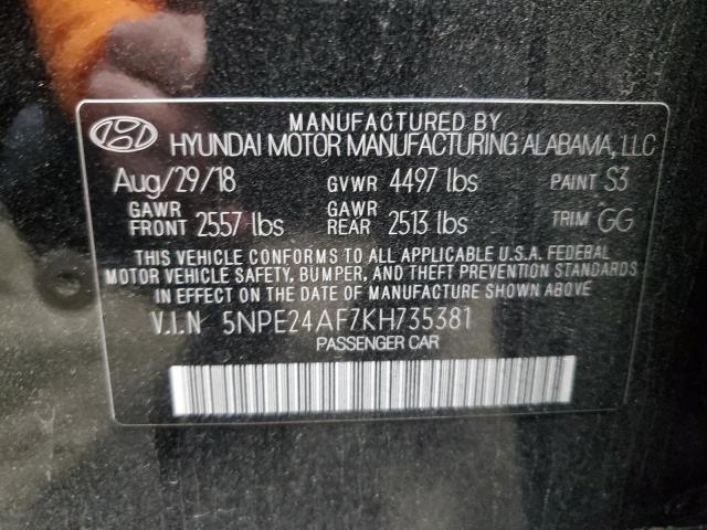 2019 HYUNDAI SONATA SE #3303978691