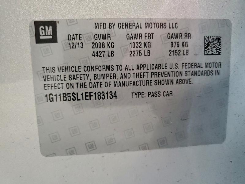 2014 CHEVROLET MALIBU LS #3304632946