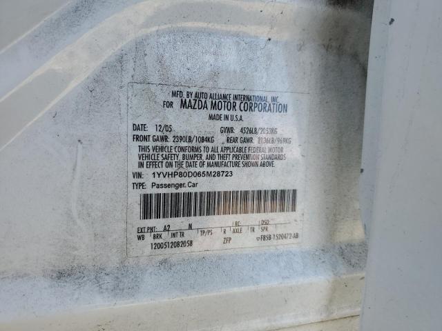 2006 MAZDA 6 S #3286484185