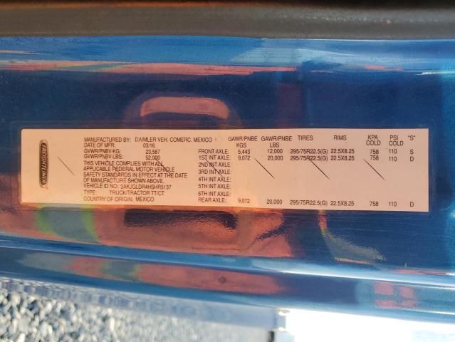 2017 FREIGHTLINER CASCADIA 1 #3287273010