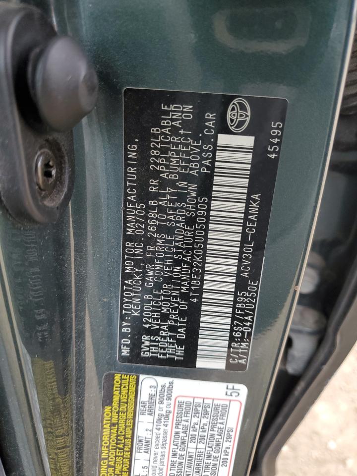 Lot #3297220429 2005 TOYOTA CAMRY LE